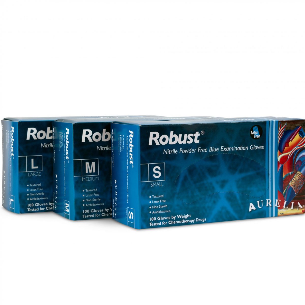 Nitrile Blue Gloves S,M,L (100)